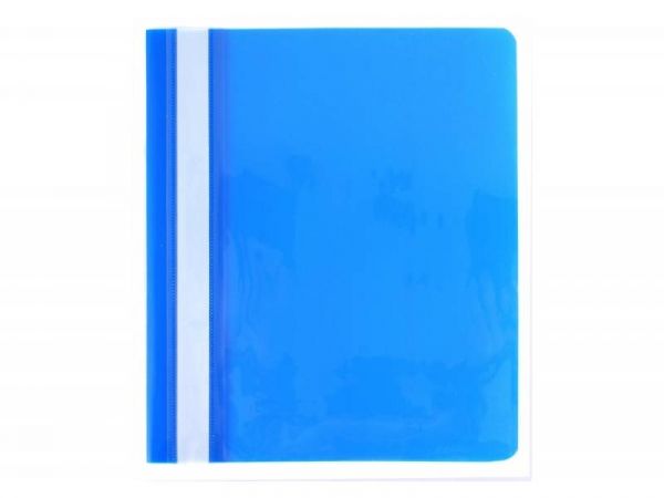 Папка пластикова швидкозшивач Eкономікс  A5 глянець б/п синя E31507-02