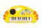 Дитяча іграшка музична піаніно 9012 колір синій SHANTOU YISHENG