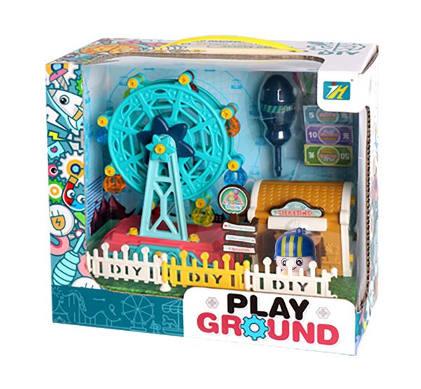 Дитяча іграшка конструктор з інструментами парк атракціонів колесо огляду, розбирається 1100 Jiehui Toy