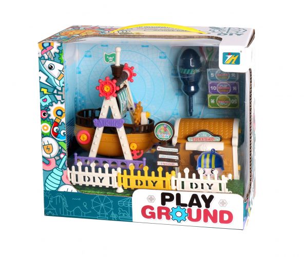 Дитяча іграшка конструктор х інструментами парк атракціонів піратський корабель 1101 Jiehui Toy