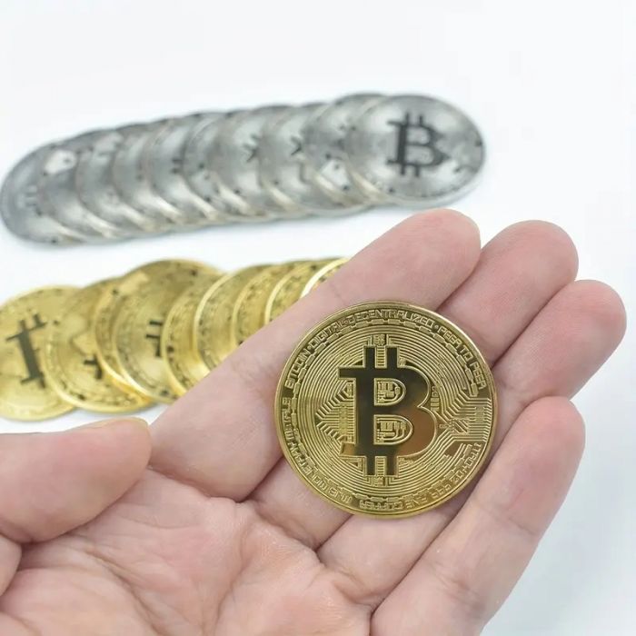 Подарунок сувенірна монета Біткоїн BTC (Bitcoin) колір золото (3987), відео в описі  Подарунок сувенірна монета Біткоїн BTC (Bitcoin) колір золото (3987), відео в описі