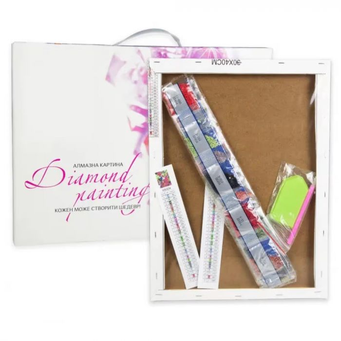 Набір для творчості алмазна вишивка алмазна мозаїка Соняшники в стилі Ван Гога  30 на 40 см KB097