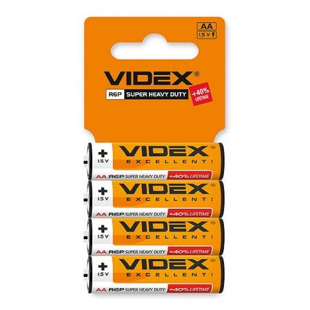 Батарейка сольова Videx R6P/AA ціна за 1шт