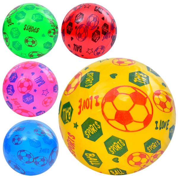 Дитяча іграшка м'яч 23 см дитячий MS 3986 вага 57-63г, 5 кольорів