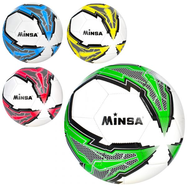 М'яч футбольний розмір №5 матеріал поверхні TPE вага 400 - 420 грамiв  MS 3487 , 4 кольори