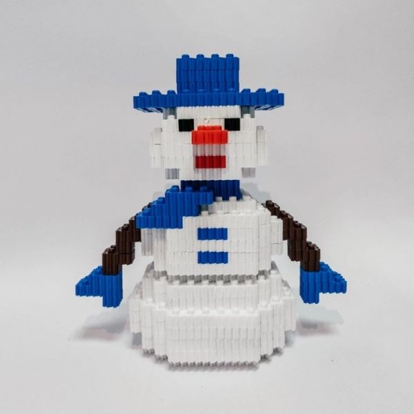 Дитяча іграшка конструктор пікселі сніговик 341 деталь VTK 0127