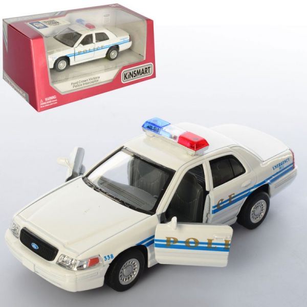 Дитяча іграшка машинка металева поліція Ford Crown Victoria Police Interceptor police  KT 5342 W Kinsmart