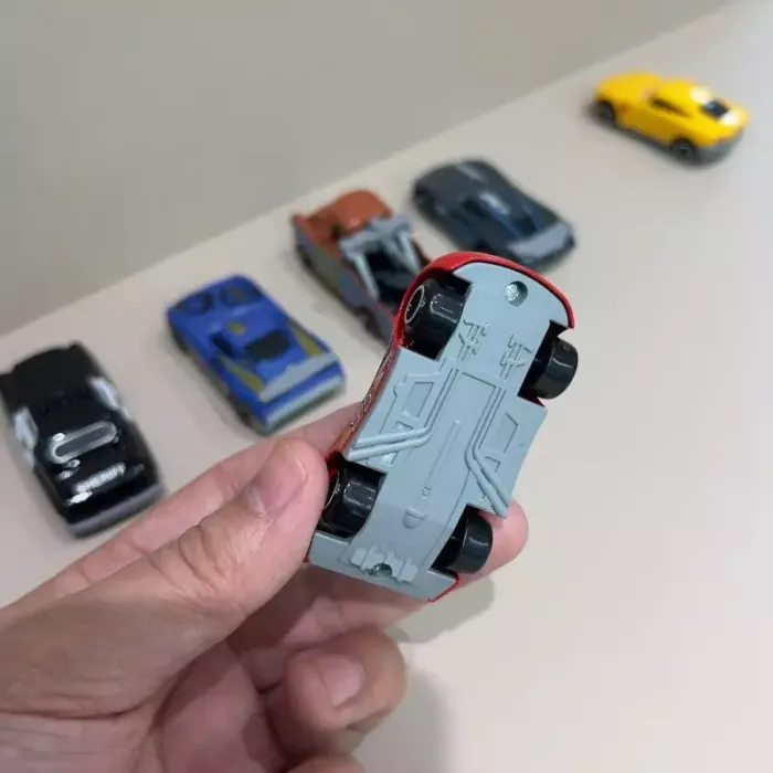 Дитяча іграшка машинка гонка 7 см, набір 6 шт (герой мультфільм тачки) 0176 метало - пластиковий корпус, ціна за набір