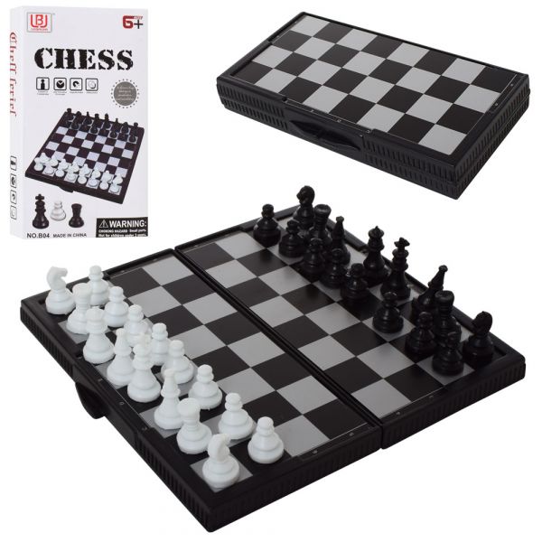 Настільна гра шахи B04 магнітні, кор., 7,5-13,5-2 см. 