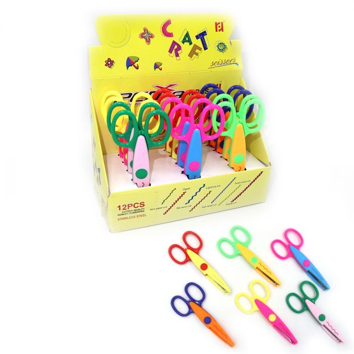 Ножиці дитячі для творчоті фігурні 8524 Craft