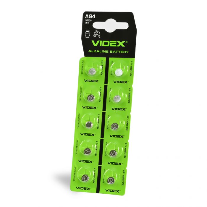 Батарейка лужна годинникова Videx AG 4/LR626 ціна за 1 шт