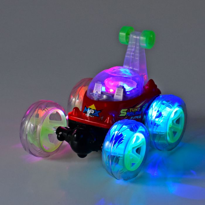 Дитяча іграшка машинка трюкова 9802 радіокерування світлова та звукова на акумуляторі
