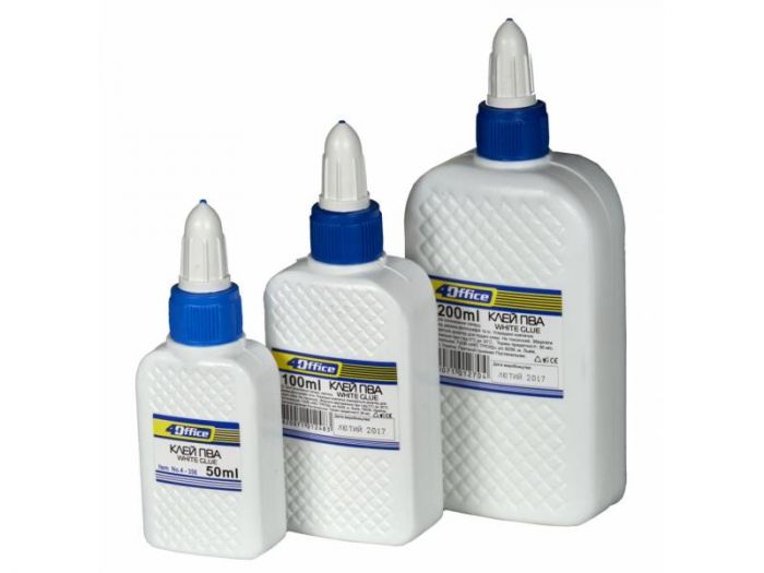 Клей ПВА 4Office супер-ковпачок 200гр. арт. 4-418
