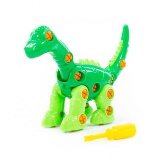 Дитяча іграшка конструктор динозавр з інструментами 35 елементів в пакеті 76724