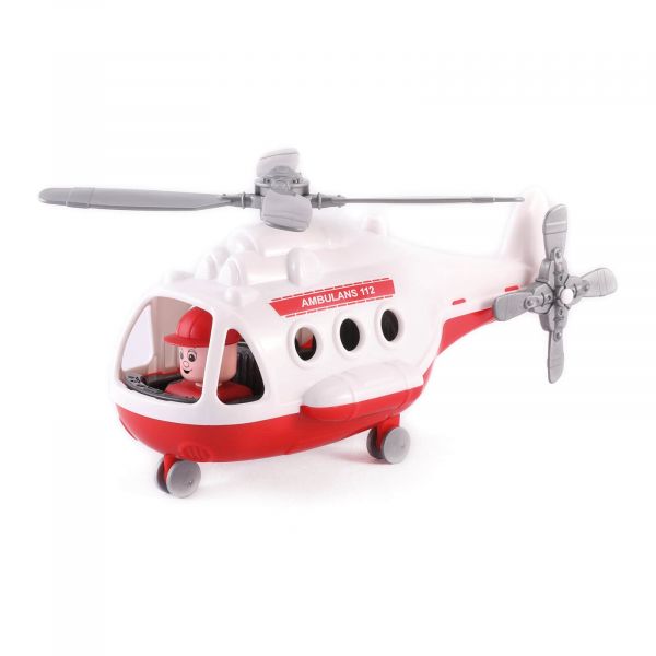 Дитяча іграшка гелікоптер вертоліт швидка допомога у сіточці 72399