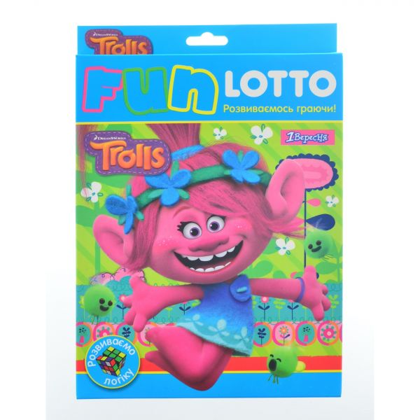 Дитяча розиваюча гра лото - ігровий набір Funny loto Trolls троллі 953674 