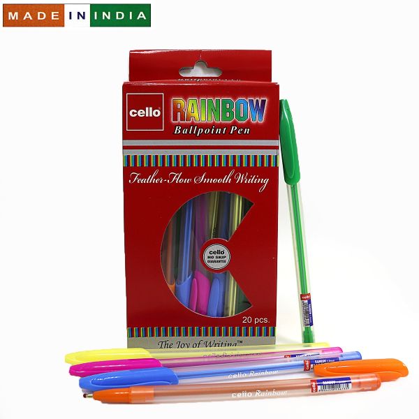 Ручка для письма кулькова Cello Rainbow SKU 50Box 1.0мм мікс