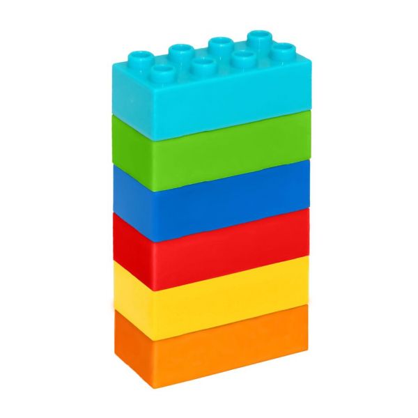 Дитяча іграшка конструктор (деталь 6,15х2,98 см) 6 елементів підходить для методики шість цеглинок 39946 (39516) ТМ Тигрес