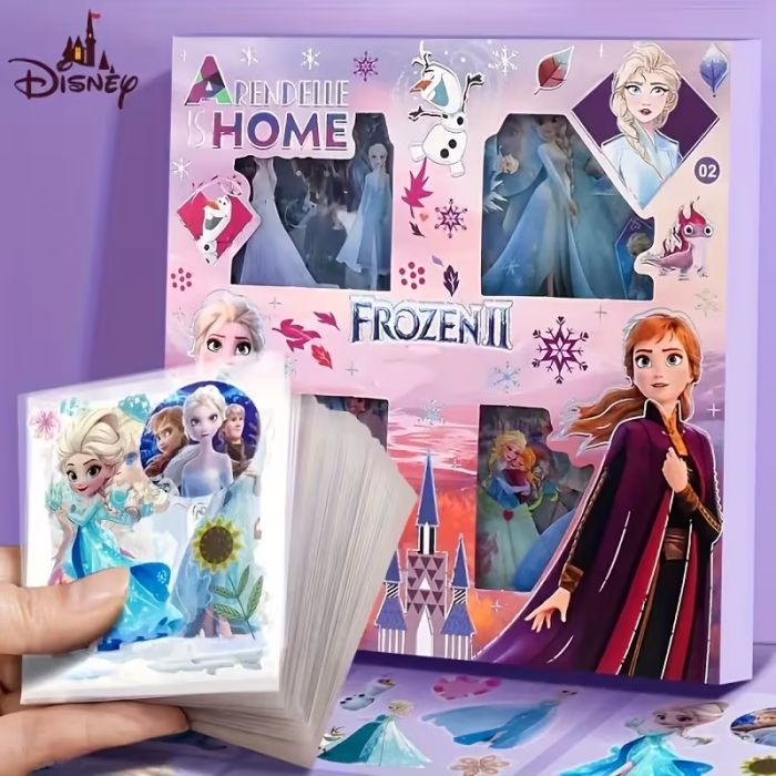 Наліпка герої мультфільма крижане серце (Frozen) набір 100 шт, ціна за набір (4129)