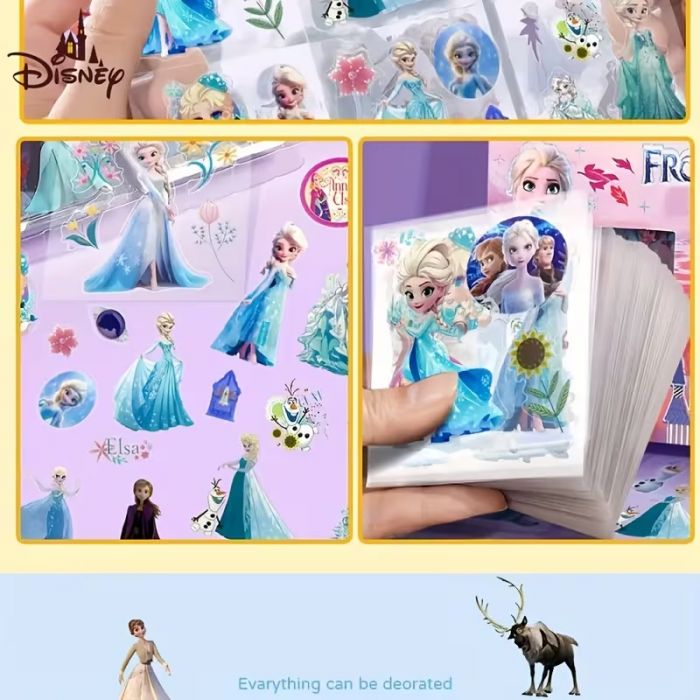 Наліпка герої мультфільма крижане серце (Frozen) набір 100 шт, ціна за набір (4129)