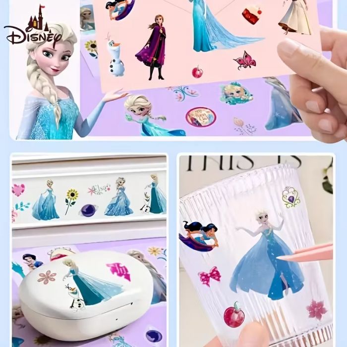 Наліпка герої мультфільма крижане серце (Frozen) набір 100 шт, ціна за набір (4129)