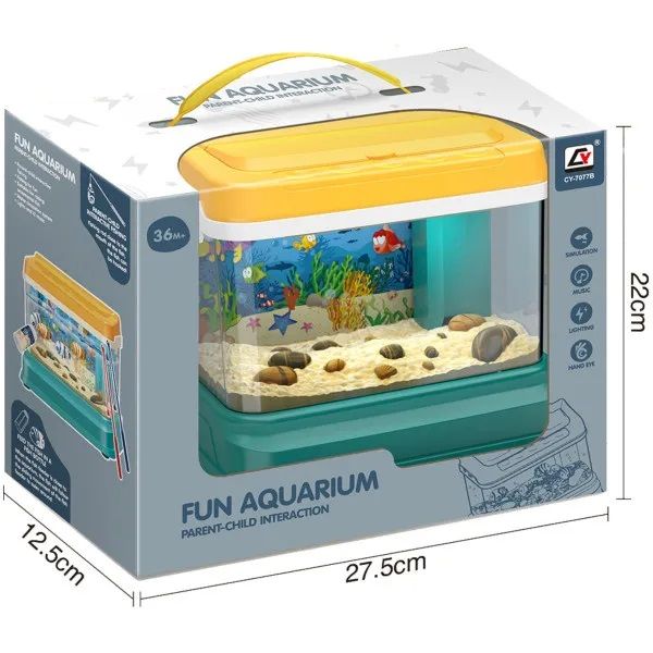 Дитяча іграшка риболовля (рибалка) CY-7077B CY набір акваріум, вудки і рибки (відео в описі)