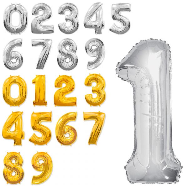 Кульки повітряні надувні фольговані цифри від 0 до 9, 32 дюйма, 2 кольори, арт.MK 2723-4 ,ціна за 1 шт.