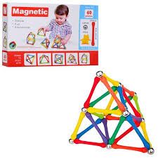 Дитяча іграшка конструктор магнітний Magnetic JH8943, 40 деталей