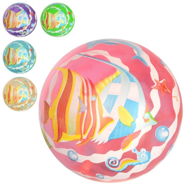 М'яч дитячий 23 см MS 3007 малюнок ПВХ 57-63г 5 кольорів