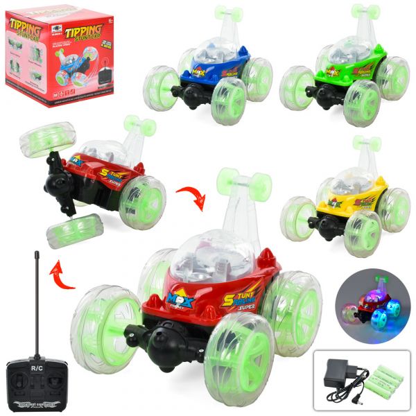 Дитяча іграшка машинка трюкова 9802 радіокерування світлова та звукова на акумуляторі