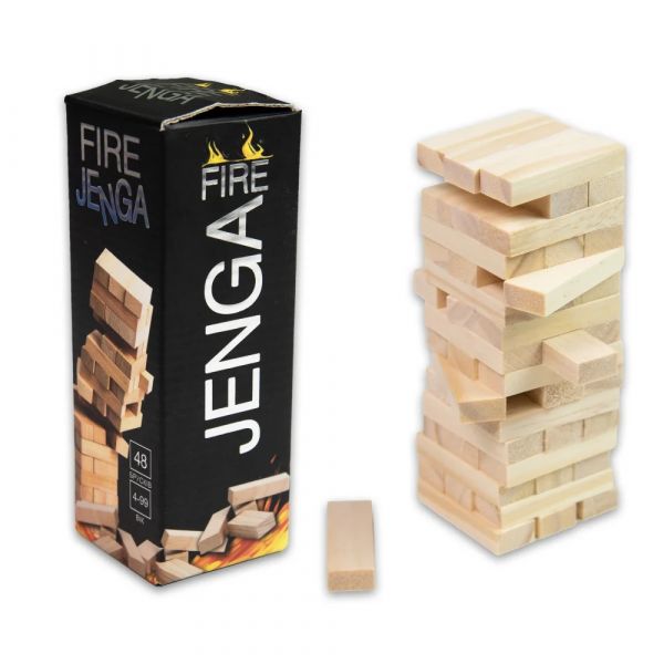 Настільна гра джанга Jenga дженга 48 брусків українською мовою 30848