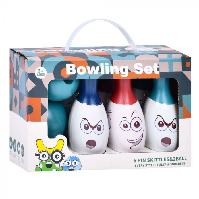 Дитяча іграшка спортивна розвиваюча боулінг MR 1239-1 кеглі 6 шт