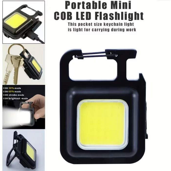 Ручний ліхтар (ліхтарик) брелок з вбудованим акумулятором (3953)