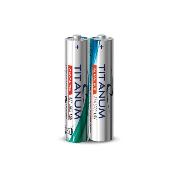 Батарейка лужна Titanum LR03/AAA 2шт SHRINK ціна за 1шт