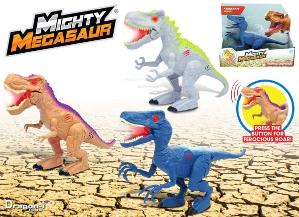 Дитяча іграшка могутній мегазавр динозавр 22 см, звук, світло 16900A Maya Toys акційна пропозиція