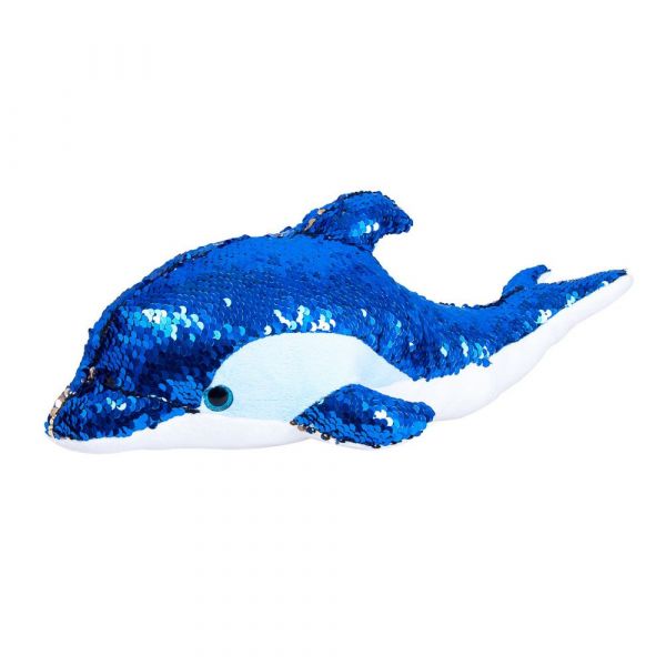 М'яка іграшка дельфін 39 см блискучий з паєтками DIN01 FANCY