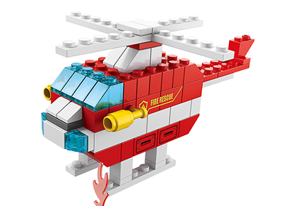 Дитяча іграшка конструктор пожежний корабель 1000 деталей K8978-1