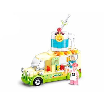 Дитяча іграшка конструктор Girls Dream: трек з напоями 174 деталі SLUBAN M38-B0993C