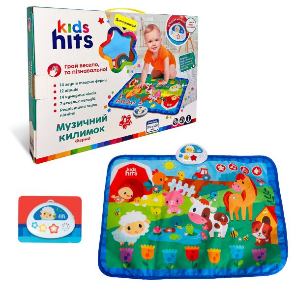 Дитяча іграшка килимок музичний ферма Kids Hit  KH04-002