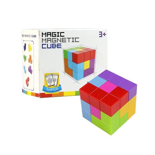 Дитяча іграшка головоломка антистрес magic magnetic cube 730B SHANTOU YISHENG чарівний кубик