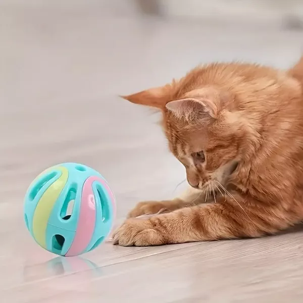 Іграшка для кота (кішки, кошеня) м'ячик дражнилка d 4,8 см 3741 Іграшка для кота (кішки, кошеня) м'ячик дражнилка d 4,8 см 3741