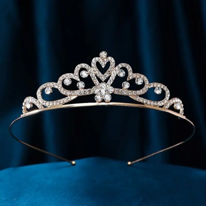 Діадема (тіара) корона колір золото (gold), матеріал метал (4025) HG-221-J