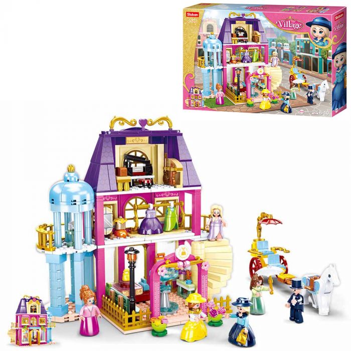 Дитяча іграшка конструктор універмаг Village 526 деталей SLUBAN M38-B0876