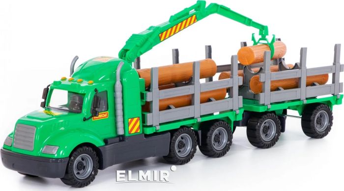 Дитяча іграшка машинка лісовоз з причепом у сіточці 55675