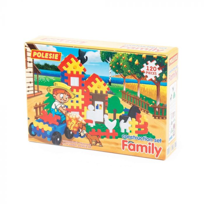 Дитяча іграшка конструктор сім'я 4826 на 120 елементів у коробці