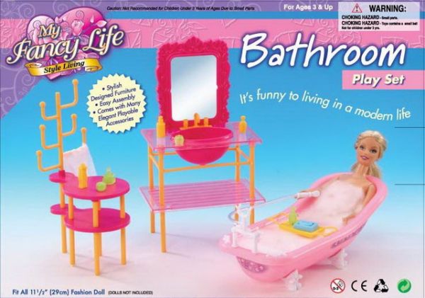 Дитяча іграшка меблі для лялькового будиночку для ванної кімнати, Gloria 2913 Акційна пропозиція