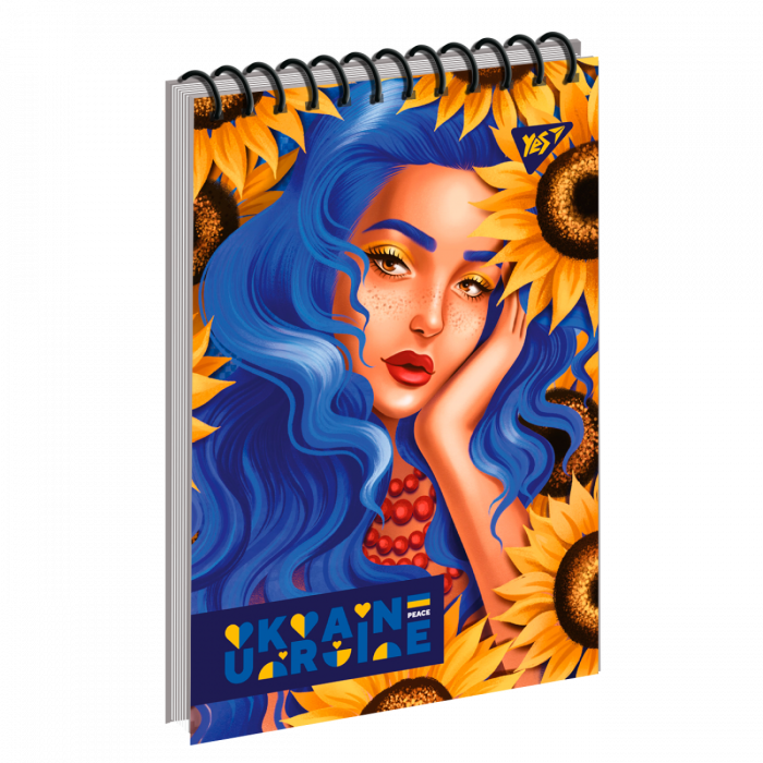 Зошит блокнот для записів YES А7/80 од.спіраль "Краса по-українськи" 151869