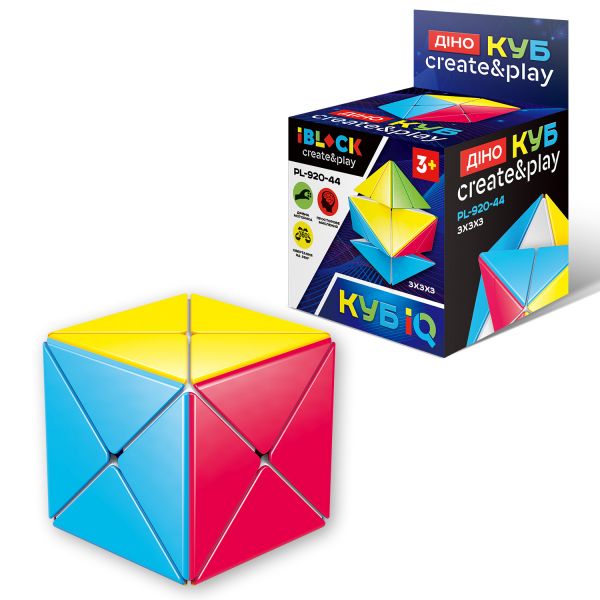 Дитяча іграшка головоломка антистрес iblock PL-920-44 кубик рубика логіка в коробці 9*6*6 см