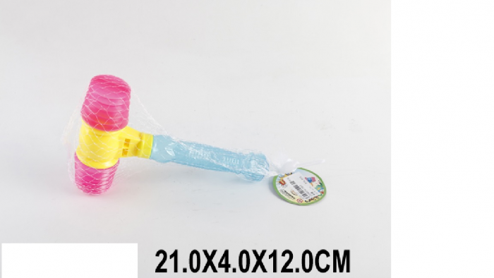 Дитяча іграшка молоточок пискавка (593,1519076,3967) в сітці 21*4*12см