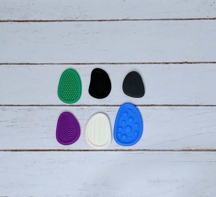 Сенсорні антистрес камінці 6шт для нейророзвитку (3734) зняття стресу та тривожності, дрібна моторика